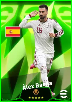 Álex Baena eFootball 2026 player card, 95 OVR LMF