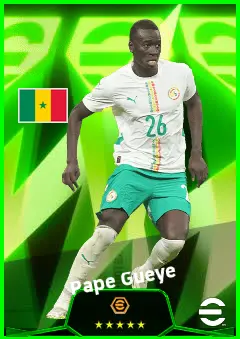 Pape Gueye eFootball 2026 player card, 93 OVR CMF