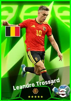 Leandro Trossard eFootball 2026 player card, 94 OVR LMF