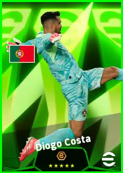 Diogo Costa eFootball 2026 player card, 95 OVR GK