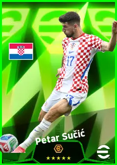 Petar Sučić eFootball 2026 player card, 93 OVR AMF