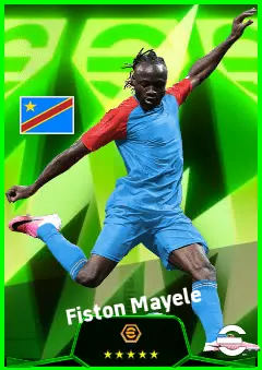 Fiston Mayele eFootball 2026 player card, 92 OVR CF