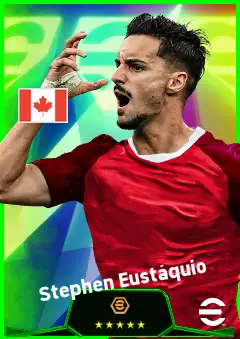 Stephen Eustáquio eFootball 2026 player card, 93 OVR CMF