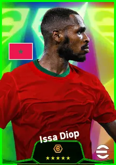 Issa Diop eFootball 2026 player card, 93 OVR CB