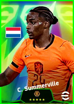 C. Summerville eFootball 2026 player card, 93 OVR AMF