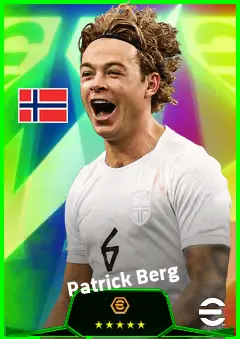 Patrick Berg eFootball 2026 player card, 92 OVR CMF