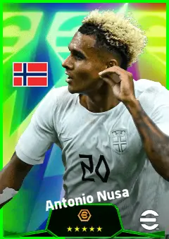 Antonio Nusa eFootball 2026 player card, 94 OVR LWF