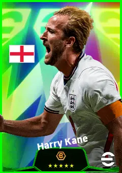 Harry Kane eFootball 2026 player card, 96 OVR CF