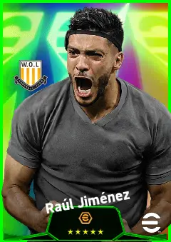 Raúl Jiménez eFootball 2026 player card, 93 OVR CF
