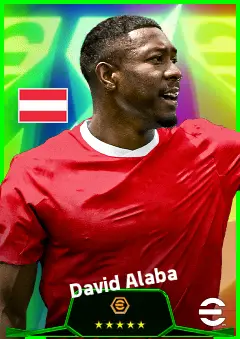 David Alaba eFootball 2026 player card, 93 OVR CB