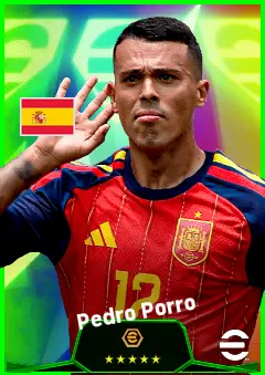 Pedro Porro eFootball 2026 player card, 94 OVR RB