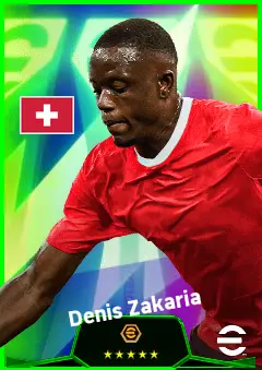 Denis Zakaria eFootball 2026 player card, 93 OVR RB