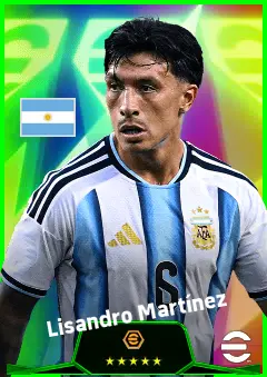 Lisandro Martínez eFootball 2026 player card, 95 OVR CB