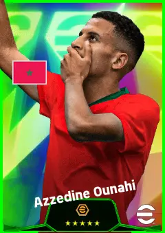 Azzedine Ounahi eFootball 2026 player card, 93 OVR AMF