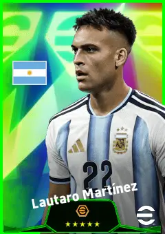 Lautaro Martínez eFootball 2026 player card, 95 OVR CF