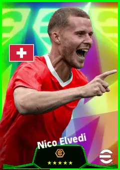 Nico Elvedi eFootball 2026 player card, 93 OVR CB