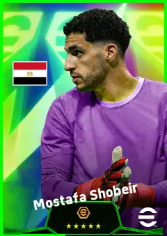 Mostafa Shobeir eFootball 2026 player card, 93 OVR GK