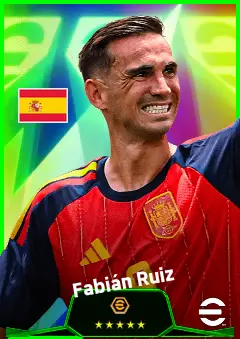 Fabián Ruiz eFootball 2026 player card, 95 OVR CMF