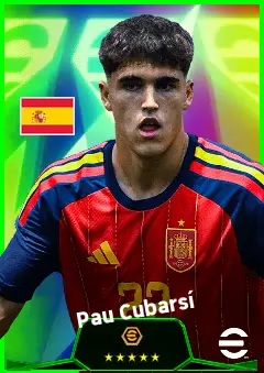 Pau Cubarsí eFootball 2026 player card, 95 OVR CB
