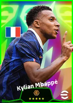 Kylian Mbappé eFootball 2026 player card, 97 OVR CF