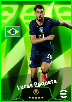 Lucas Paquetá eFootball 2026 player card, 94 OVR AMF