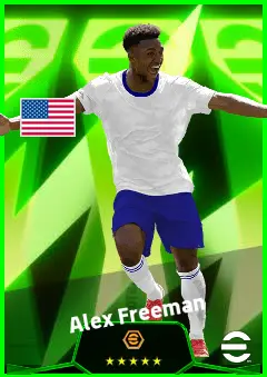 Alex Freeman eFootball 2026 player card, 93 OVR CB