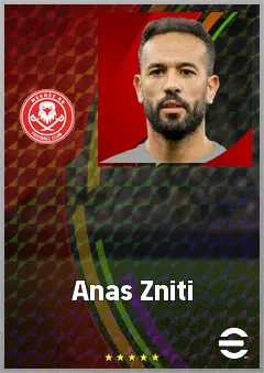 Anas Zniti eFootball 2026 player card, 71 OVR GK