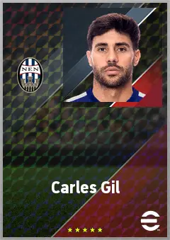Carles Gil eFootball 2026 player card, 75 OVR AMF