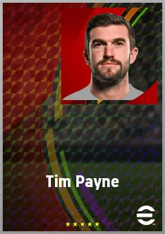 Tim Payne eFootball 2026 player card, 70 OVR RB