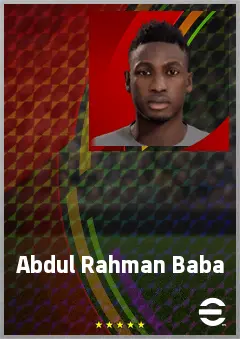 Abdul Rahman Baba eFootball 2026 player card, 70 OVR LB