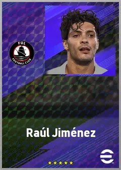 Raúl Jiménez eFootball 2026 player card, 76 OVR CF