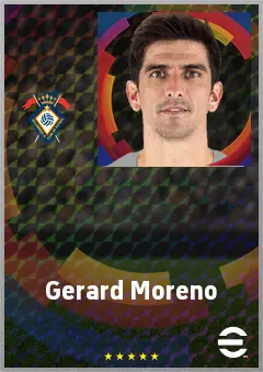 Gerard Moreno eFootball 2026 player card, 78 OVR CF