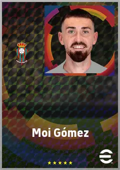 Moi Gómez eFootball 2026 player card, 71 OVR CMF