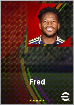 Fred eFootball 2026 player card, 75 OVR CMF
