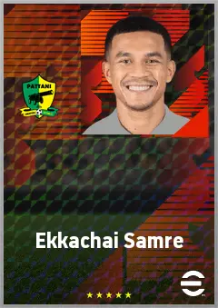 Ekkachai Samre eFootball 2026 player card, 65 OVR RB