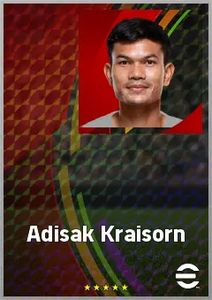 Adisak Kraisorn eFootball 2026 player card, 67 OVR CF