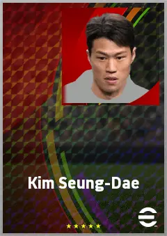 Kim Seung-Dae eFootball 2026 player card, 67 OVR RWF