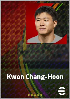 Kwon Chang-Hoon eFootball 2026 player card, 70 OVR RWF