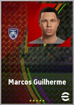 Marcos Guilherme eFootball 2026 player card, 71 OVR RWF