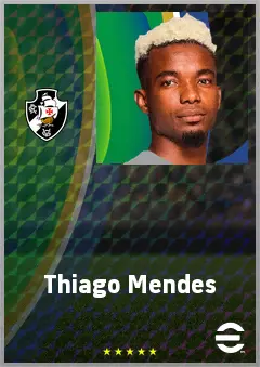 Thiago Mendes eFootball 2026 player card, 72 OVR CMF