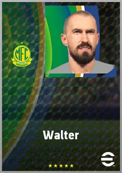 Walter eFootball 2026 player card, 75 OVR GK