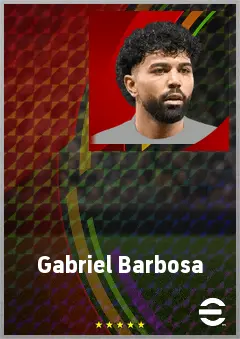 Gabriel Barbosa eFootball 2026 player card, 73 OVR CF