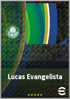 Lucas Evangelista eFootball 2026 player card, 76 OVR CMF