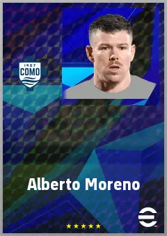 Alberto Moreno eFootball 2026 player card, 73 OVR LB