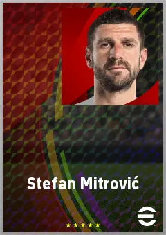 Stefan Mitrović eFootball 2026 player card, 72 OVR CB