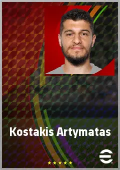 Kostakis Artymatas eFootball 2026 player card, 70 OVR DMF