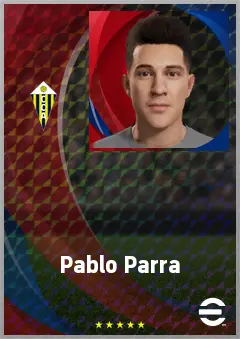 Pablo Parra eFootball 2026 player card, 70 OVR LWF