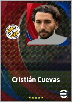 Cristián Cuevas eFootball 2026 player card, 70 OVR LMF