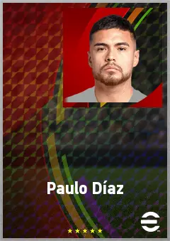 Paulo Díaz eFootball 2026 player card, 73 OVR CB