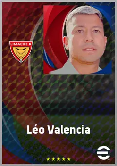 Léo Valencia eFootball 2026 player card, 72 OVR AMF